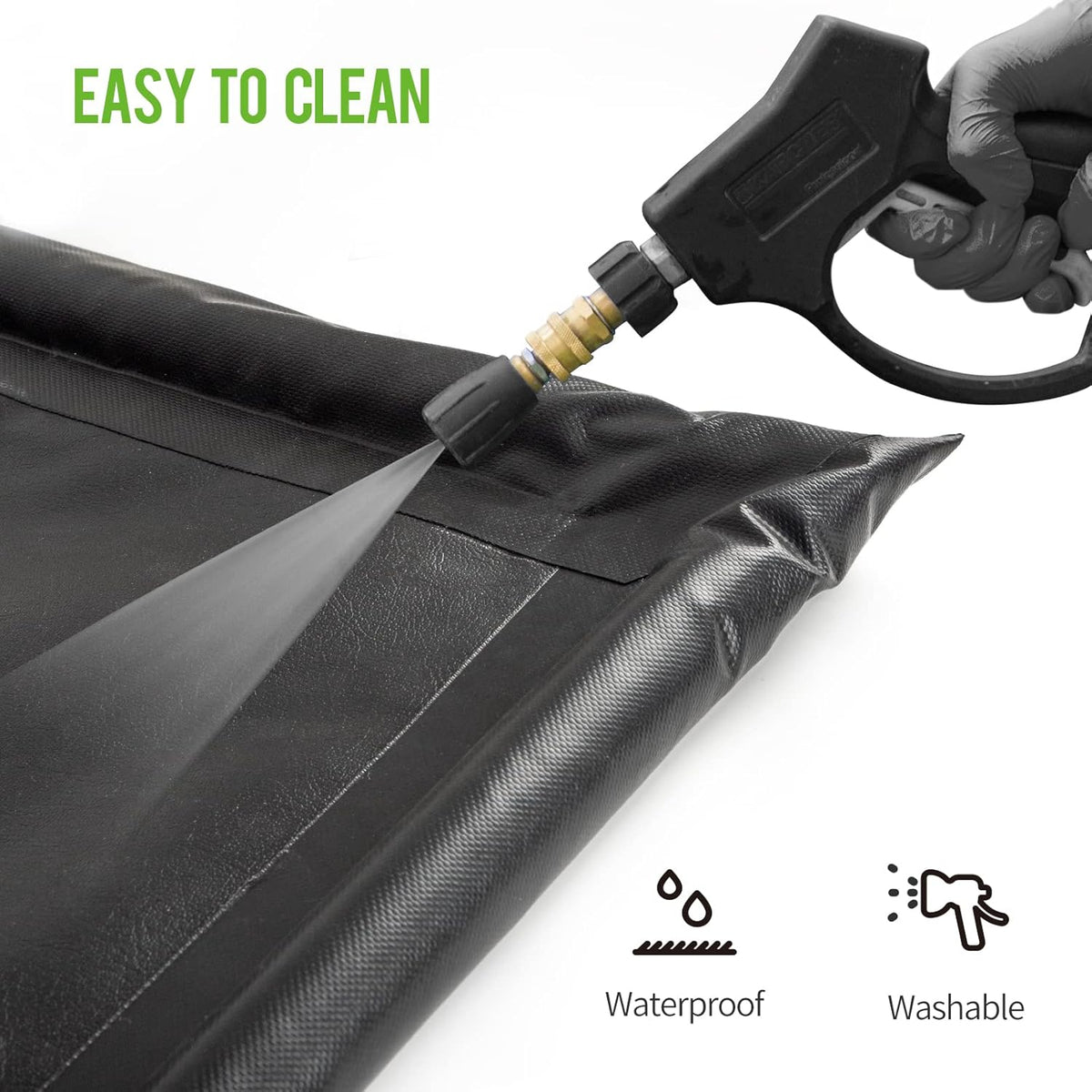 WELKIN Containment Mat,(8'5" x 22'),Non-Slip Garage Floor Mat - Heavy Duty Waterproof Protection from Snow, Rain and Mud for Cars