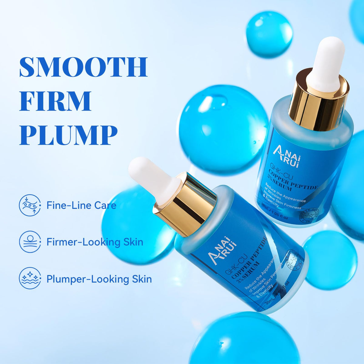 ANAI RUI 3% Copper Peptides Serum 1.05 fl.Oz