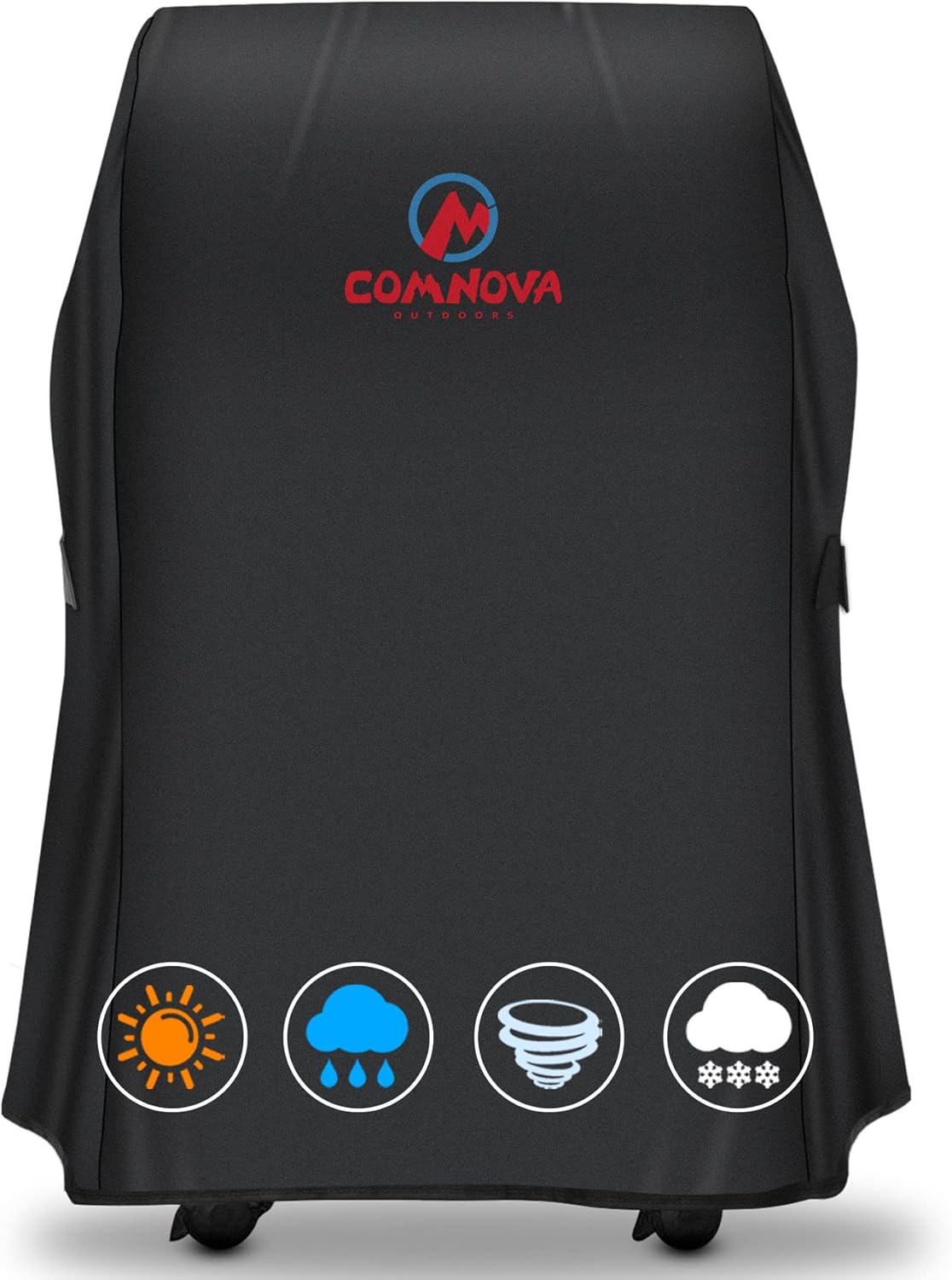 Comnova Grill Cover 30 Inch - 7105 BBQ Cover for Weber Spirit 210 Gas Grill Heavy Duty & Waterproof, Barbecue Cover for Weber Spirit E-210 Grill with Side Trays Fold Down (NOT Fit Spirit II E-210)