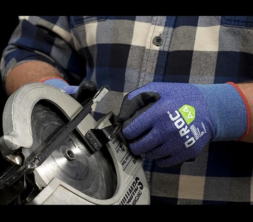 MAGID D-ROC ANSI A4 AeroDex Polyurethane Palm Coated Work Gloves, 12 Pairs, Size 5/2XS, GPD482