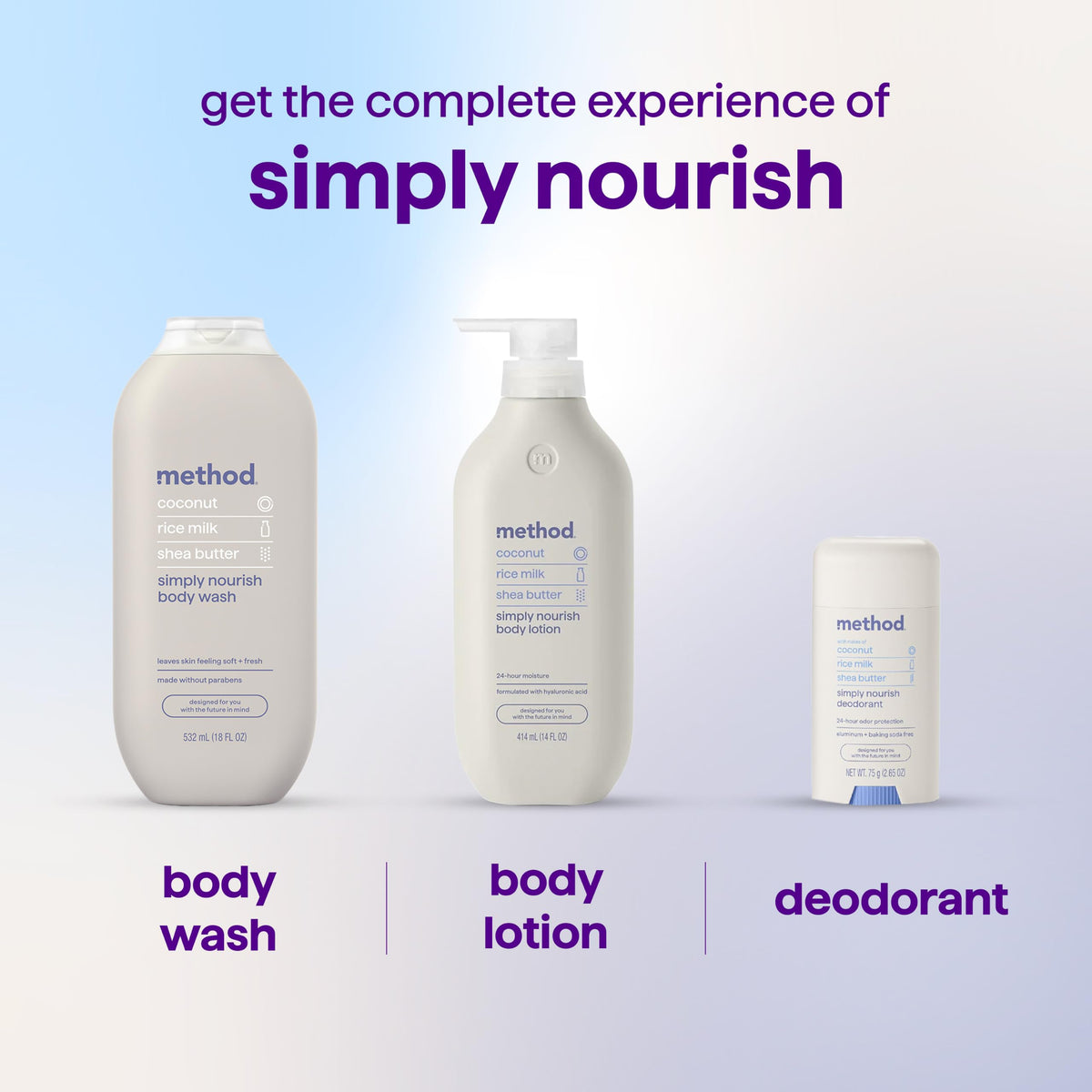 method Body Wash, Simply Nourish, 18 fl oz