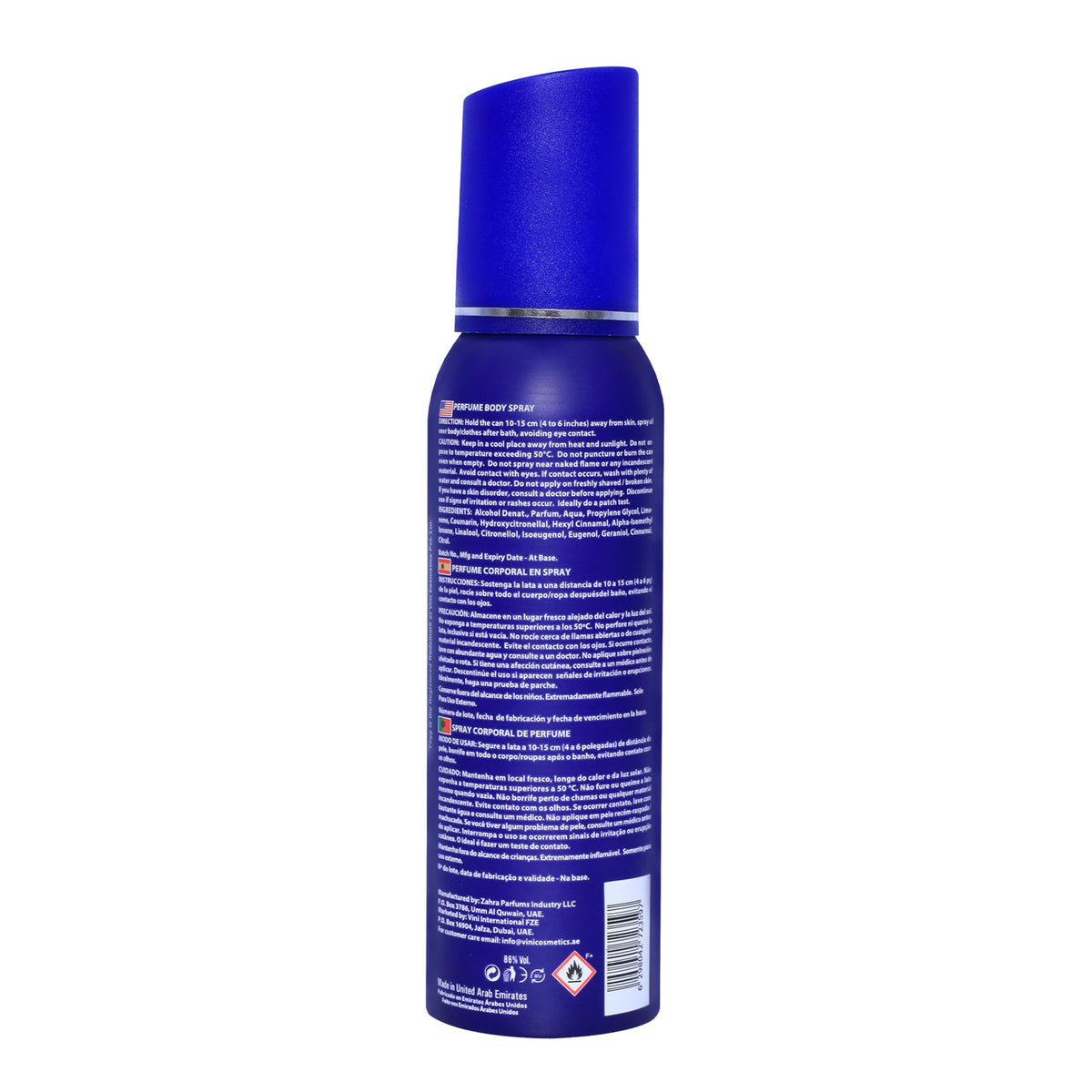 Royal by Fogg - Mens Body Spray - Fresh Floral Woody Perfume-Based Body Mist - Opens with Citrus Floral Notes of Bergamot, Mandarin, Lavender - 5 oz