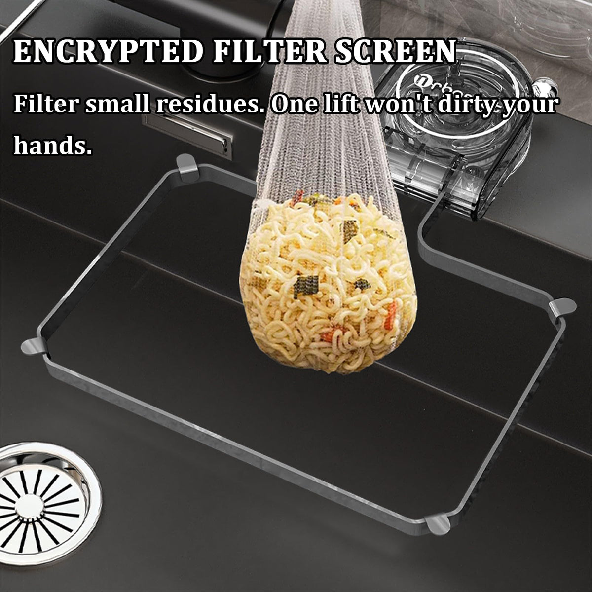Sink Strainer Basket for kitchen,with Replaceable Filter Mesh Bag