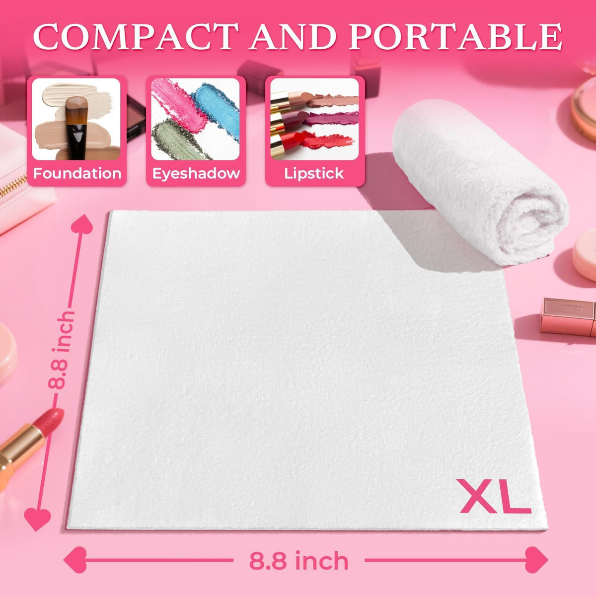 SOOWASH Makeup Remover Towels Little Towels, Ultra Soft 60 Ct