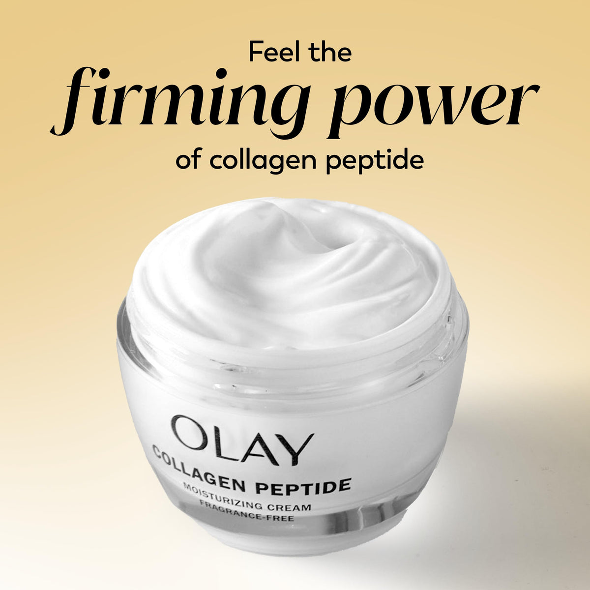Olay Collagen Peptide Face Moisturizer, Firming Cream for Women, Fragrance-Free, Non-Greasy - Hydrating, Anti-Aging, Anti-Wrinkle, Smooth Fine Lines, Plumping Skin Care - Niacinamide, 1.7 Oz