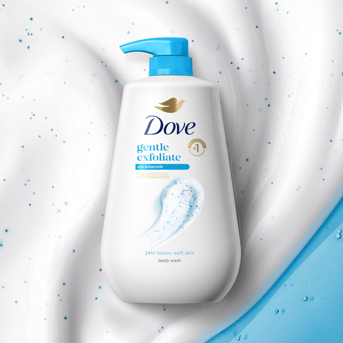 Dove Body Wash Body Wash Gentle Exfoliate Sea Minerals 30.6 oz Sulfate Free