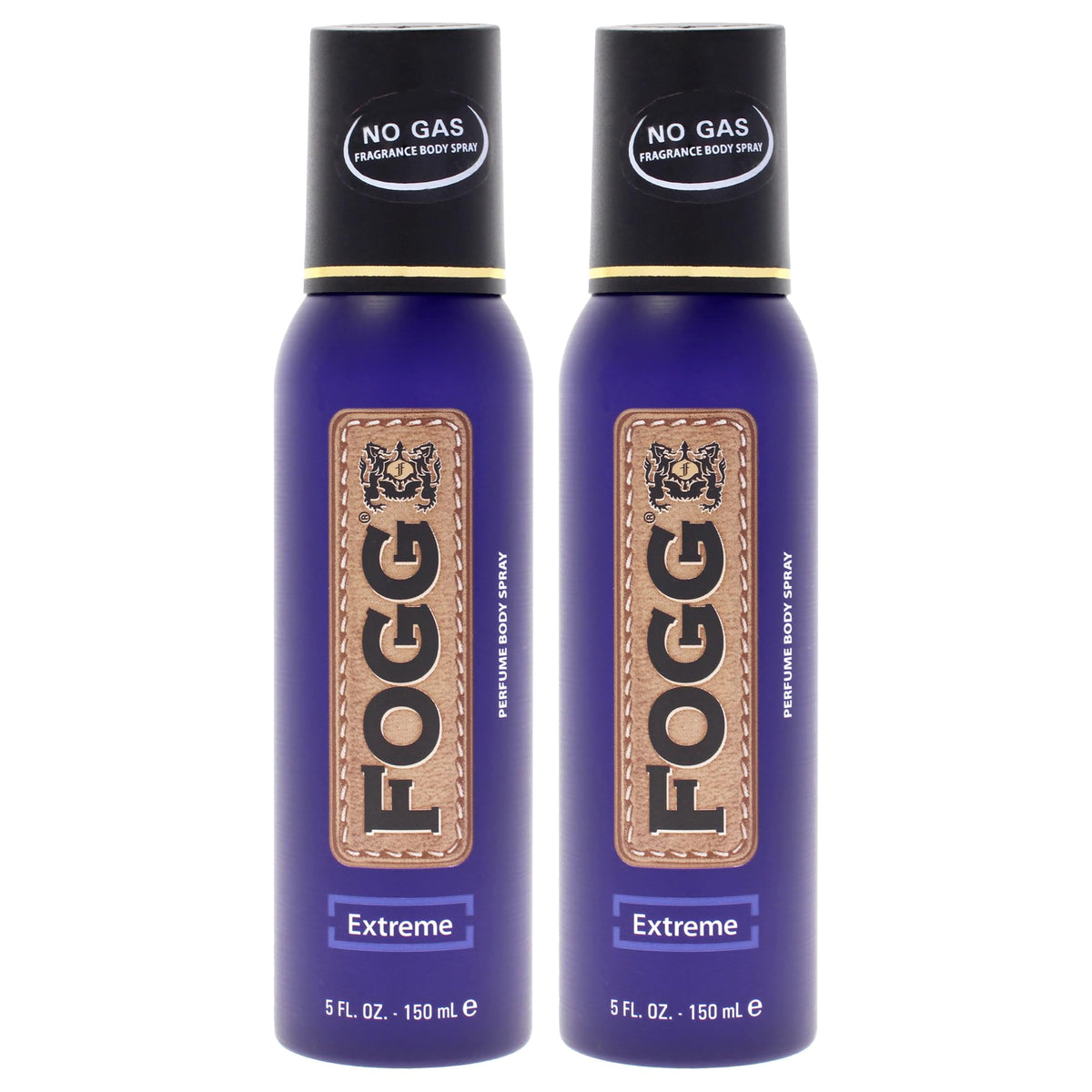 Extreme by Fogg - Mens Body Spray - Spicy Fresh Woody Body Spray for Men - Perfume-Based with Citrus Top Notes of Grapefruit and Bergamot - 2 pc