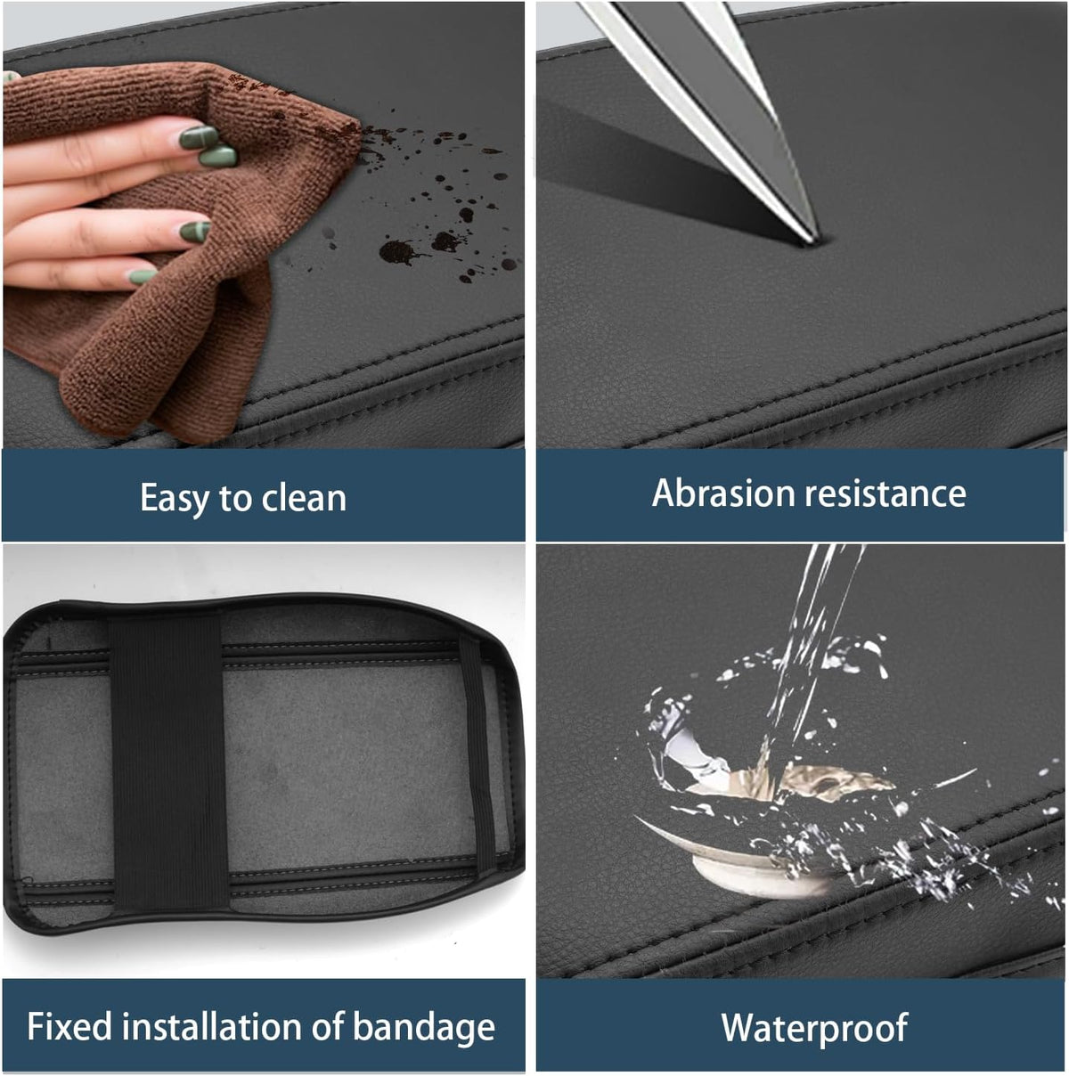 Ruiya 2024 2025 Kona Armrest Cover,for Hyundai Kona SX2 2024 Accessories Center Console Cover 2024 Kona Armrest Cover Protector Compatible with 2024 2025 Hyundai Kona SE/SEL/Limited/N Line