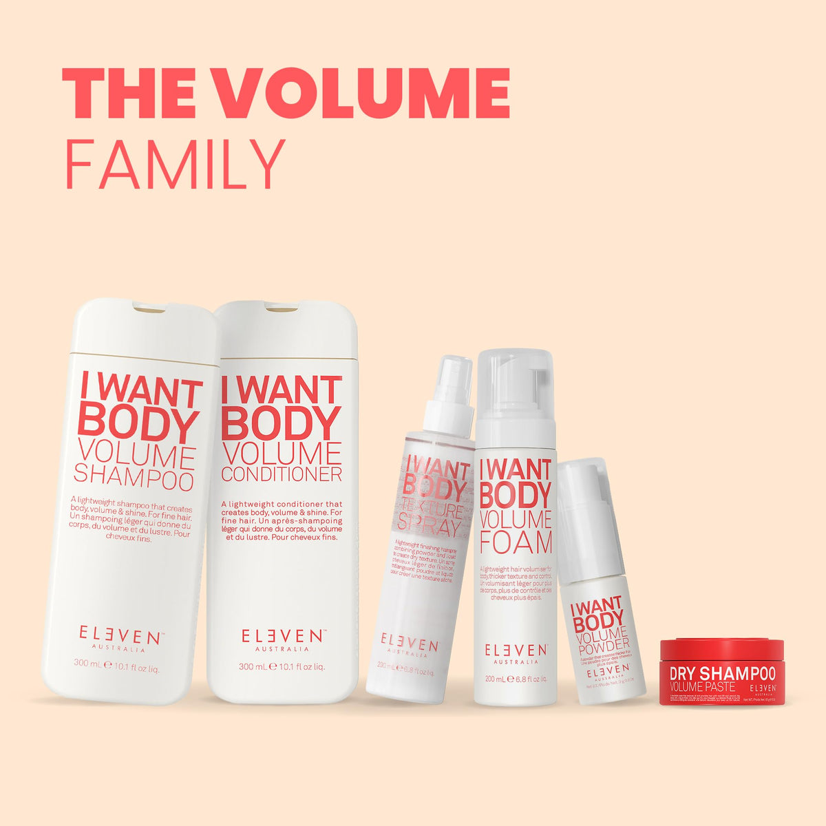 ELEVEN AUSTRALIA I Want Body Volume Shampoo, Sulfate Free - 10.1 Fl Oz