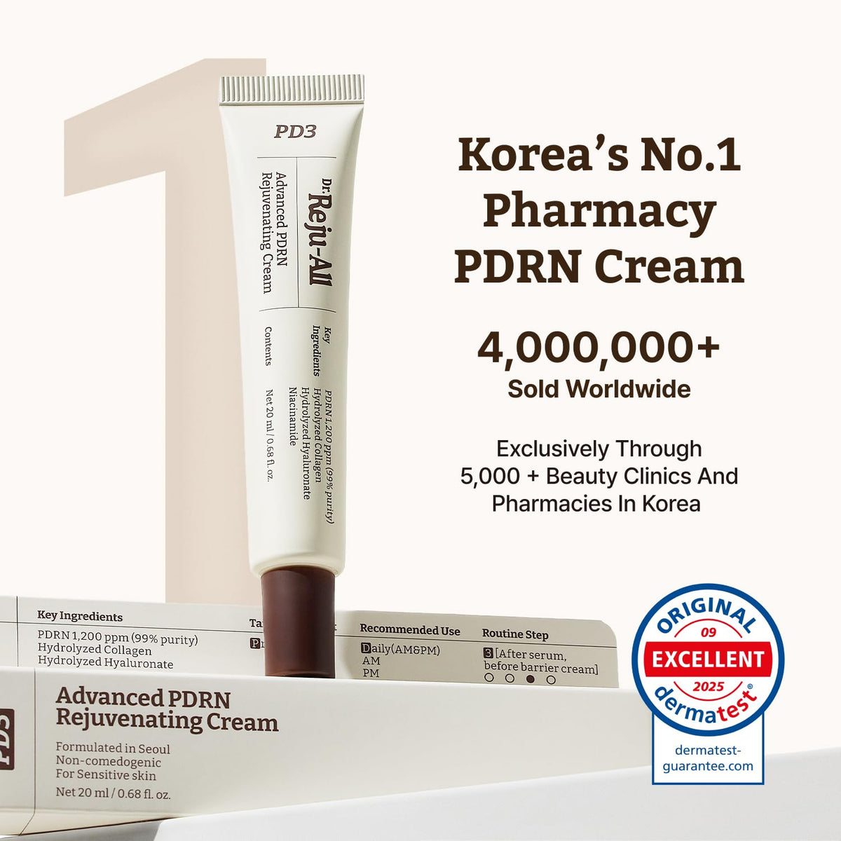 Dr.Reju-All Advanced PDRN Rejuvenating Cream 0.7 Fl Oz