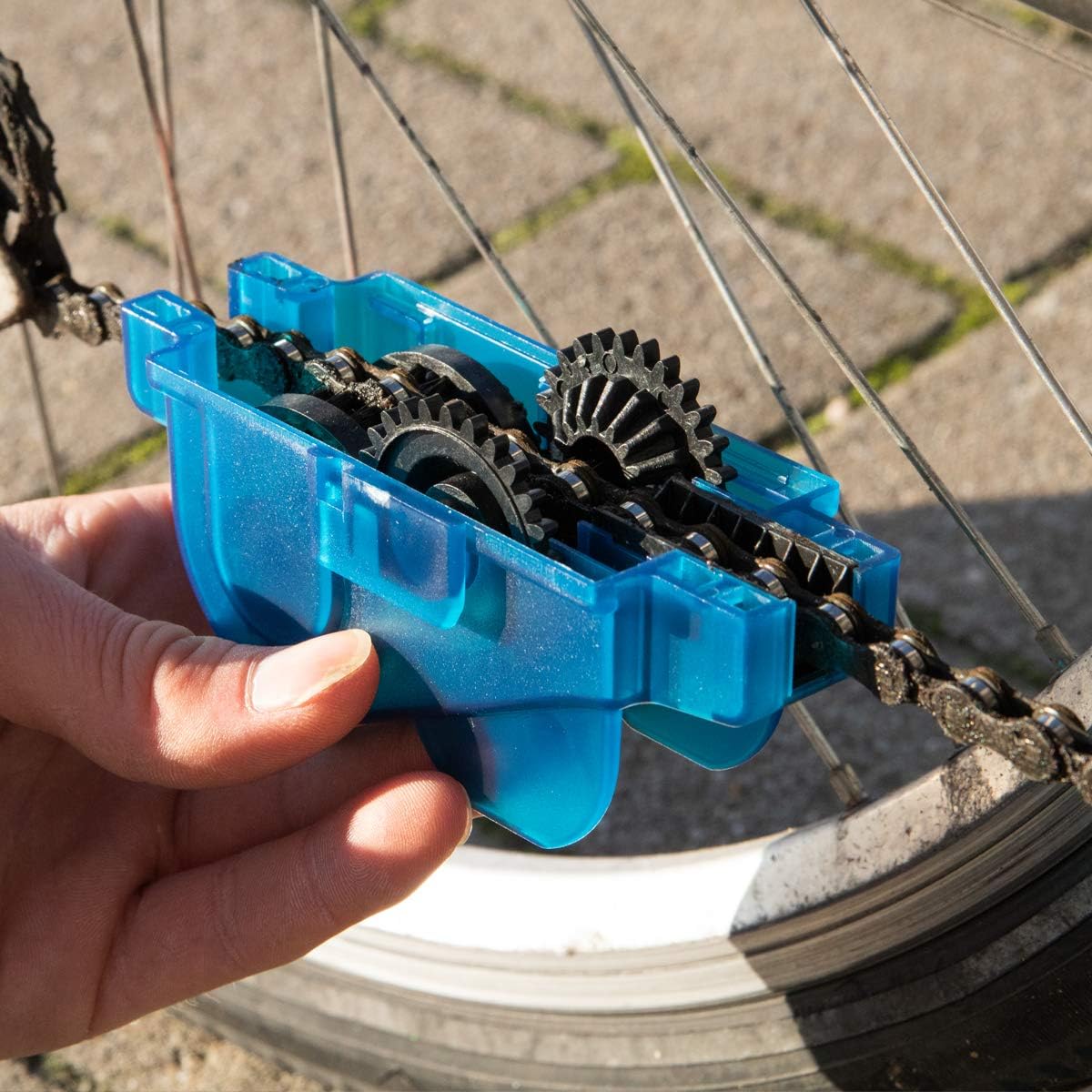MMOBIEL Bike Chain Cleaning Tool Scrubber with Rotating Brushes Bicycle Clean Tool Set for Cycling Mountain Bikes MTB