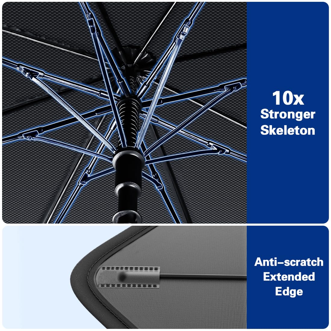 2026 Windshield Sun Shade Umbrella, Foldable Car Sunshade, 99% UV Block