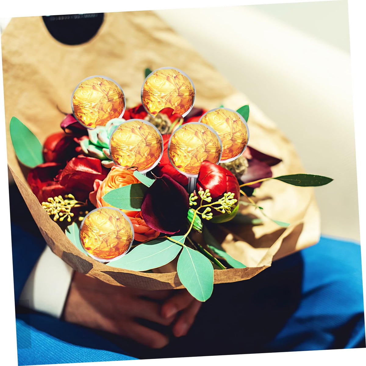 MUCKLILY 80pcs Bouquet Cups for Chocolate Making Supplies Cocoa Gifts Candy Bouquets