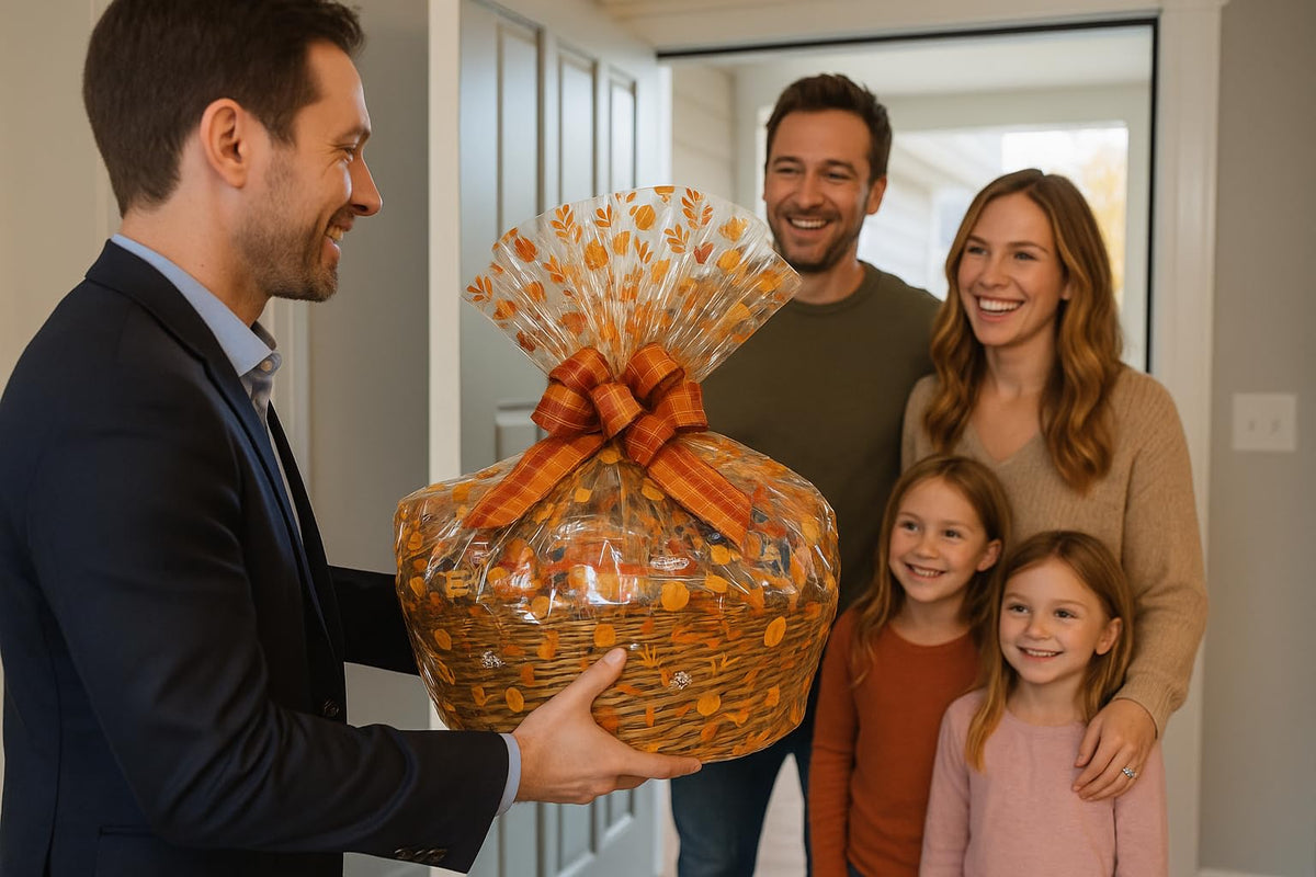 Handcrafted Gift Basket with Chocolates, Cookies, Snacks & Candy. Perfect for Birthdays, Sympathy, Holidays, Clients & Thank You Gifts (Executive
