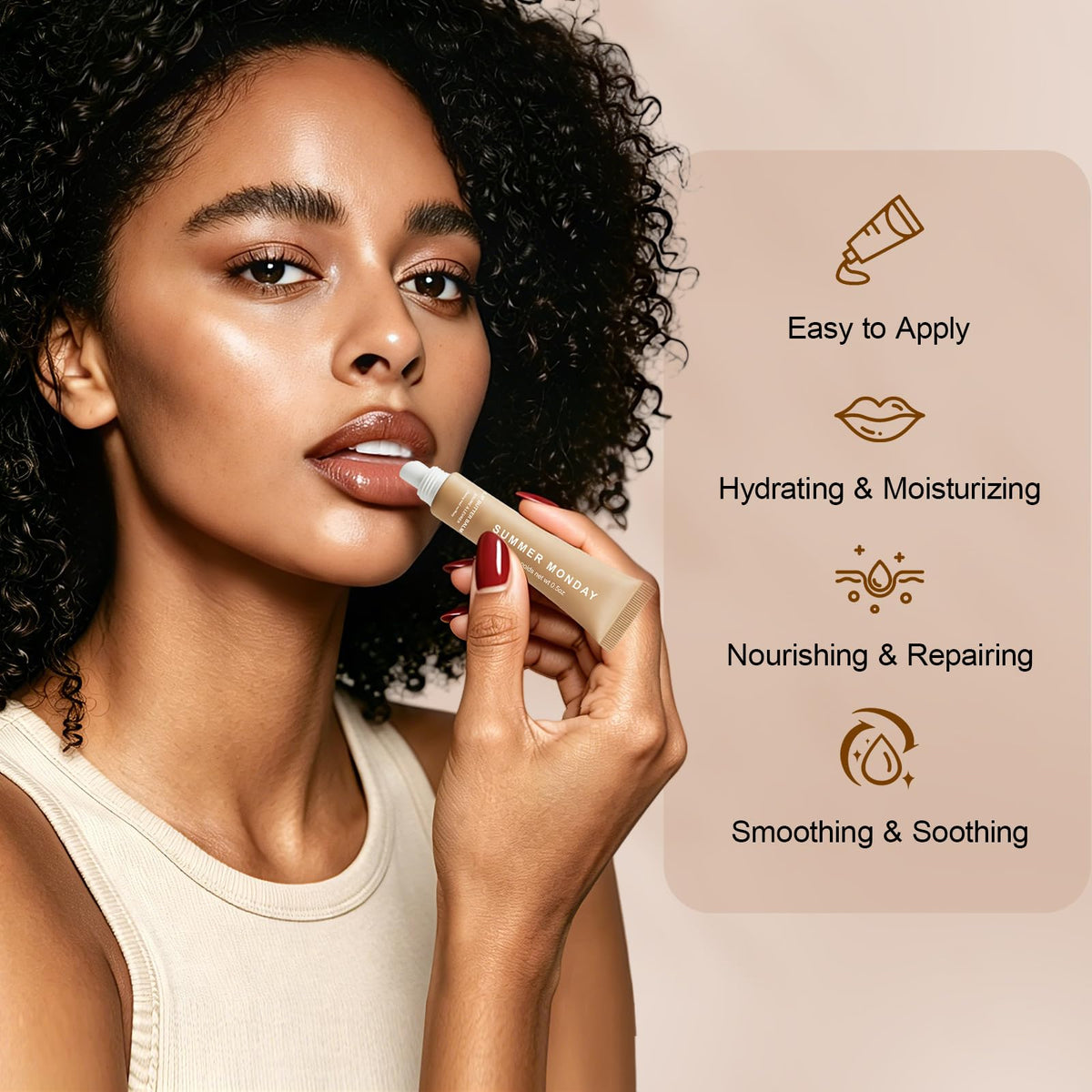 6 PCS Summer Lip Butter Balm, Lip Gloss for Instant Moisture