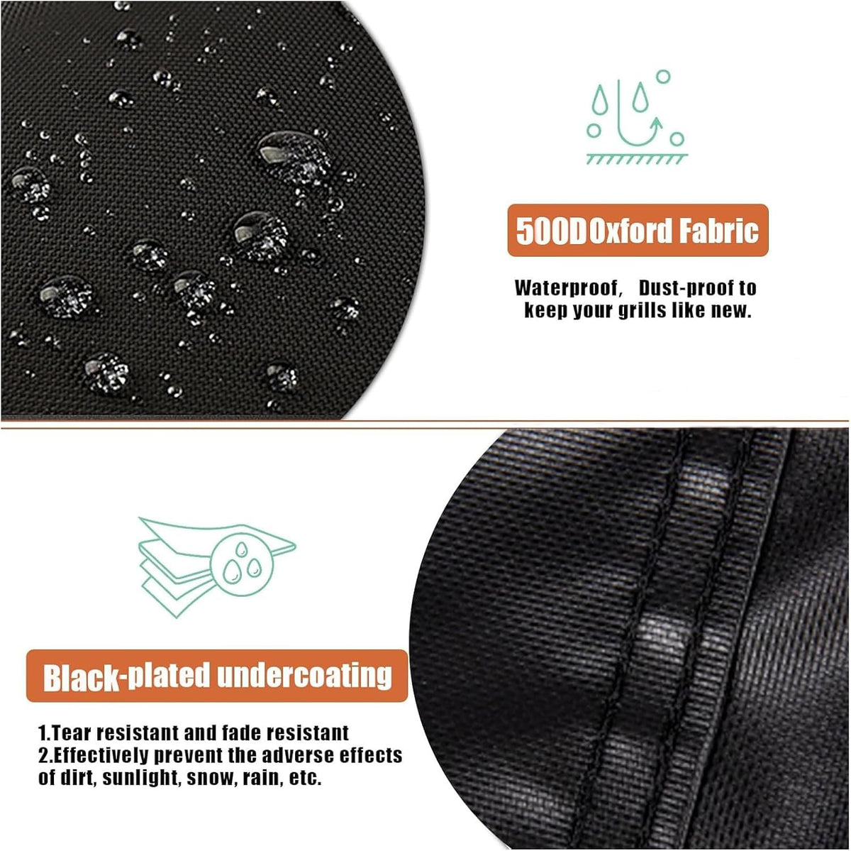 Grill Cover for Recteq Deck Boss 800, Waterproof Outdoor Covers for Electric Pellet Smoker Grill- 24" D x 47" W x 44" H
