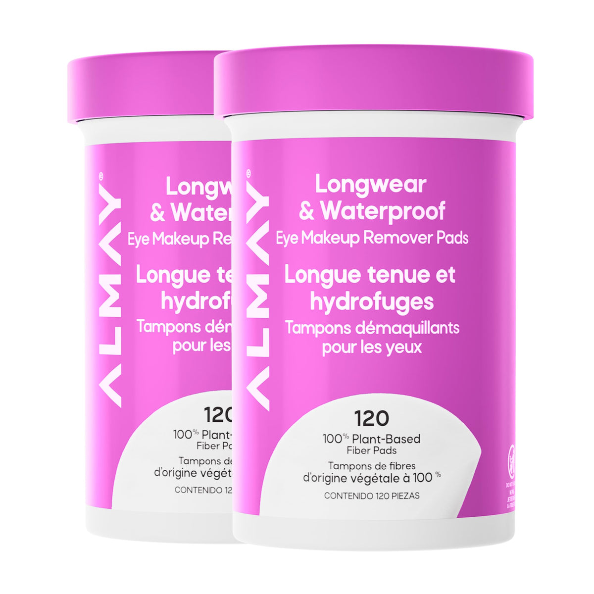 Almay Longwear & Waterproof Eye Makeup Remover Pads, 2 Pack