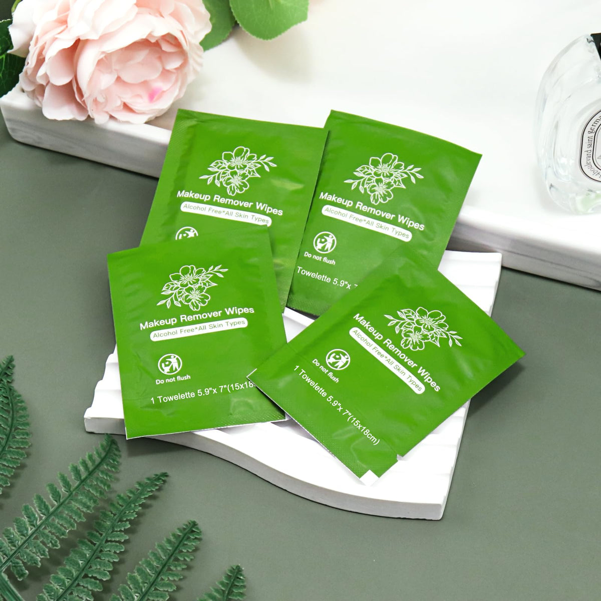 200 Makeup Remover Wipes Bulk Individually Wrapped Travel Makeup Wipes