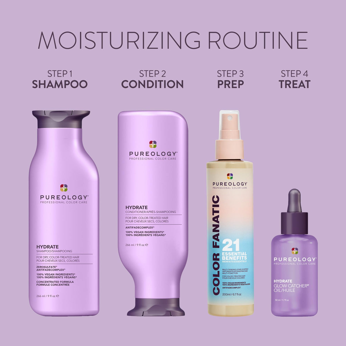 Pureology Hydrate Shampoo – Moisturizes & Nourishes Dry Hair, 9 fl oz