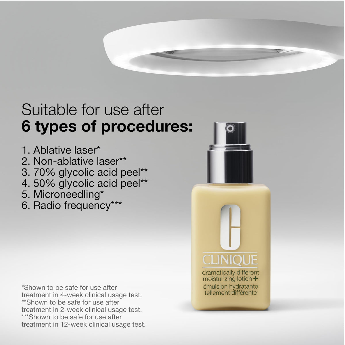 Clinique Dramatically Different Moisturizing Lotion+ | Hydrating Face Mositurizer With Glycerin and Urea | Strengthens Skin Barrier | Step 3 in 3-Step Skin Care Routine, 4.2 Fl Oz