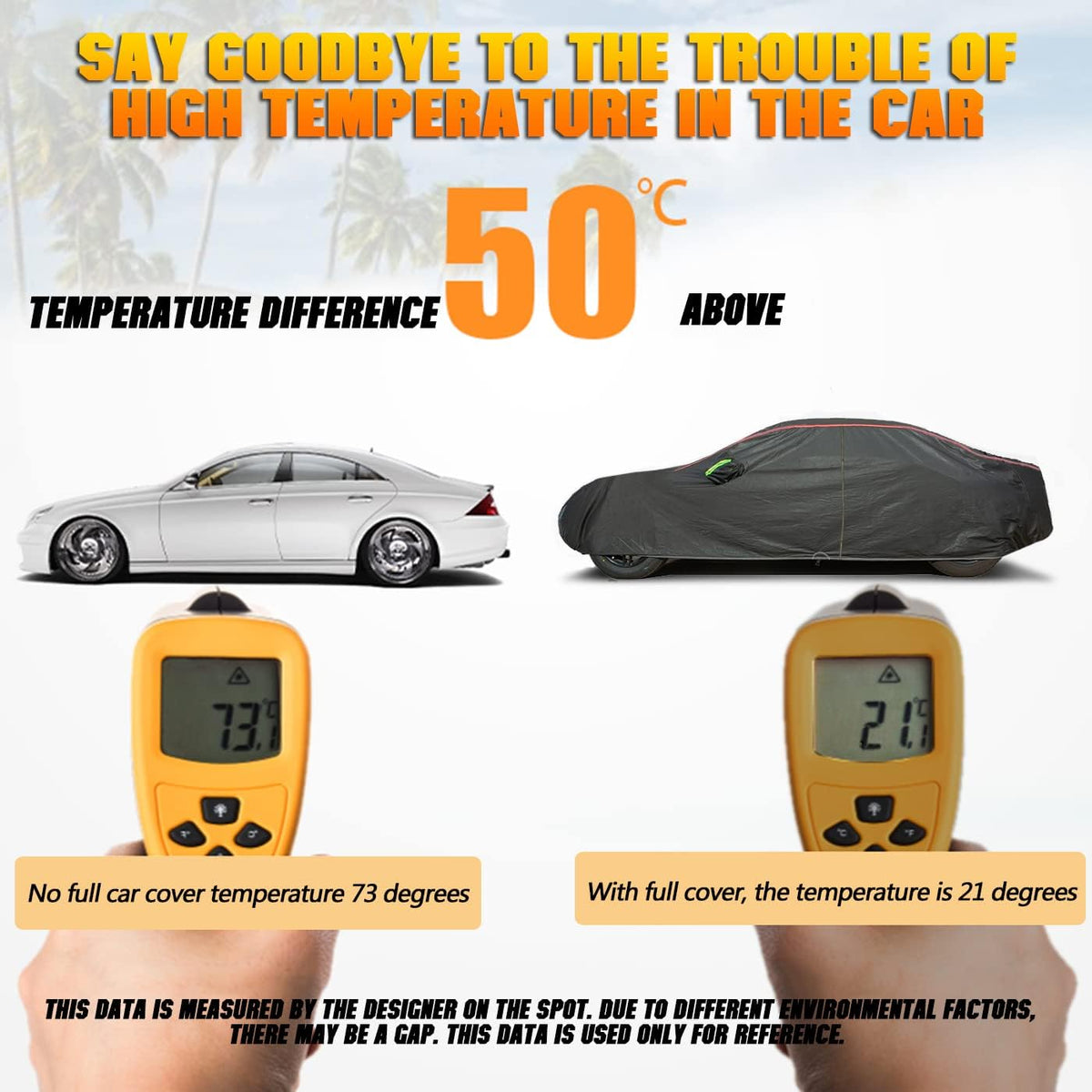 Breathable New Material, Waterproof Car Cover, Locks and Zipper Doors, Sunscreen Waterproof UV Prevention Snowproof Wind and Windproof,Suitable for Indoor Outdoor,for SUV (201" to 211") B13