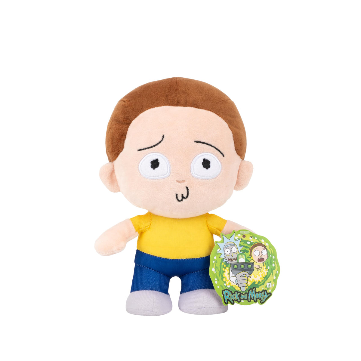 Jazwares Warner Bros. Discovery 8-Inch Morty Plush from Rick and Morty - Super-Soft and Huggable Plush Toy - Official Licensed - for All Ages