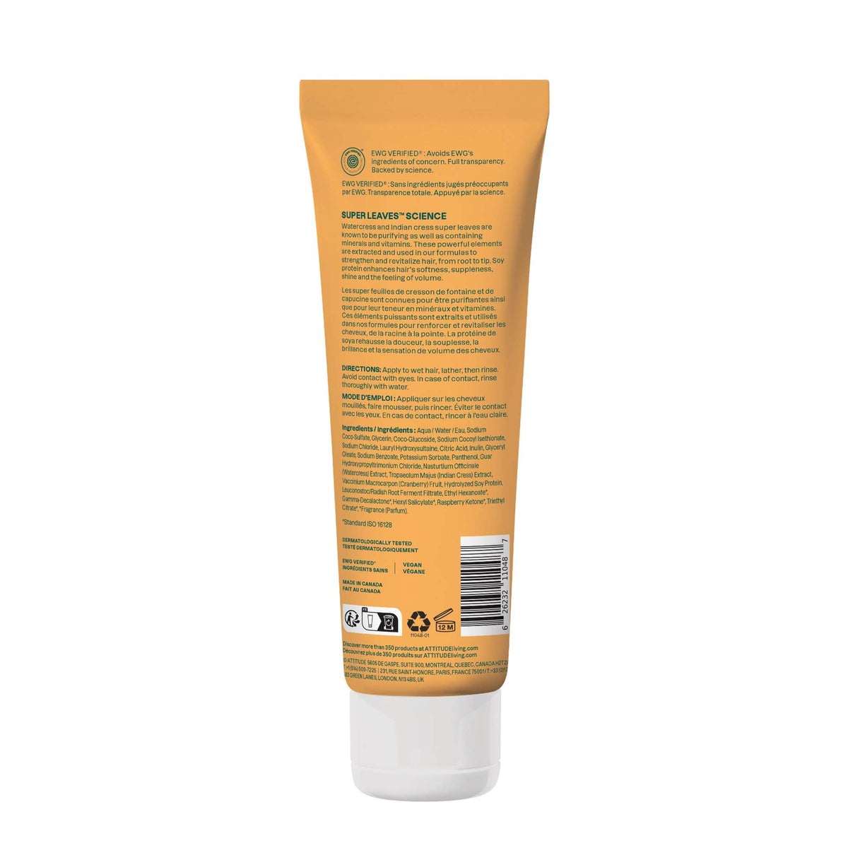 ATTITUDE Volumizing Shampoo for Fine, Thin Hair, EWG Verified, 32 Fl Oz