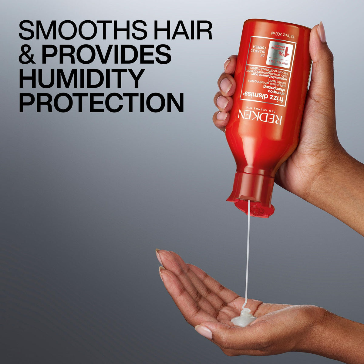 Redken Frizz Dismiss Shampoo – For Frizzy Hair, 10.1 Fl Oz