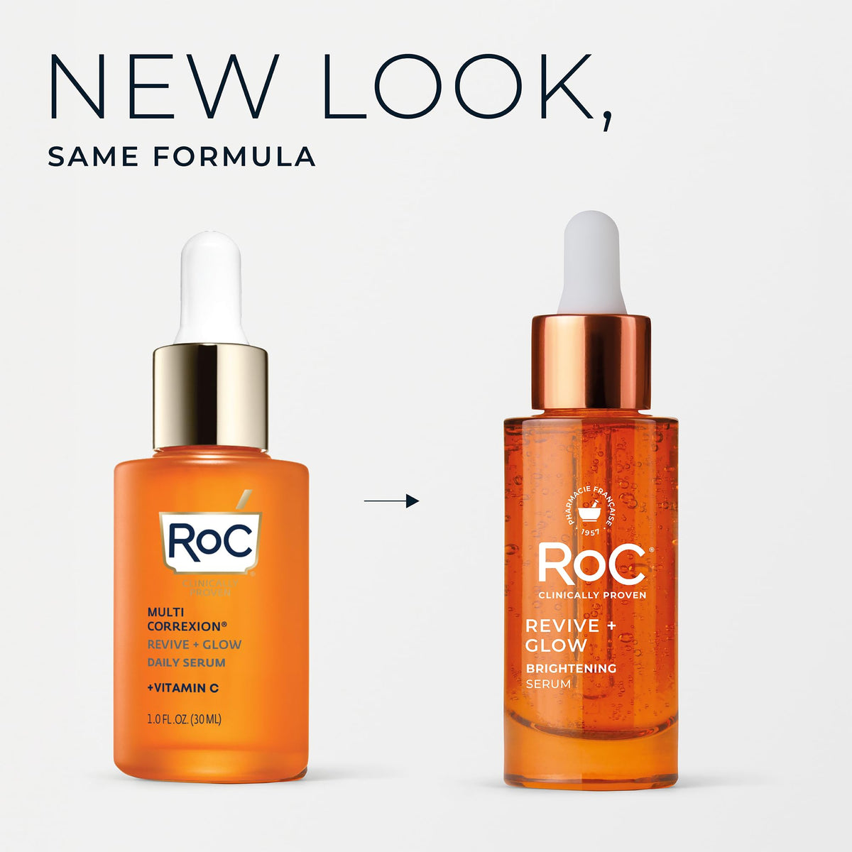RoC Vitamin C Serum for Face Multi Correxion Revive + Glow, 10% Active, 1oz