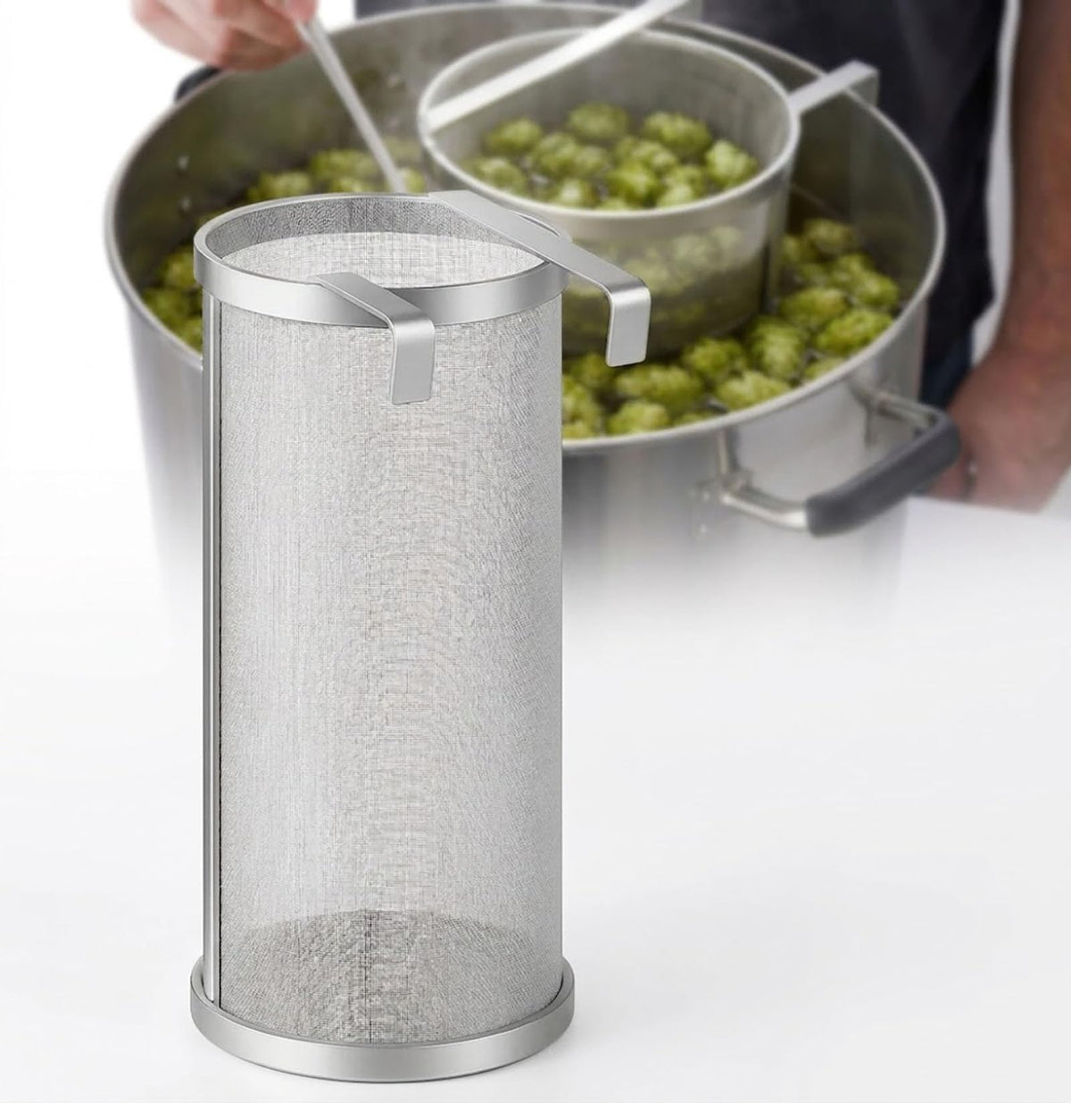 Hop Spider 300 Micron Mesh Stainless Steel Hop Filter Strainer for Home Beer Brewing Kettle