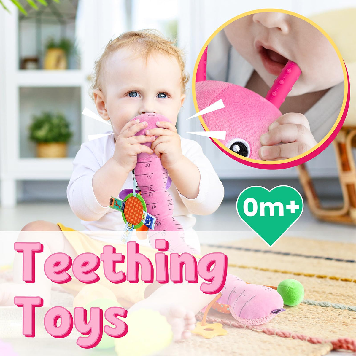 LIGHTDESIRE Baby Toys Musical Caterpillar Soft Infant Toys Stuffed Animals