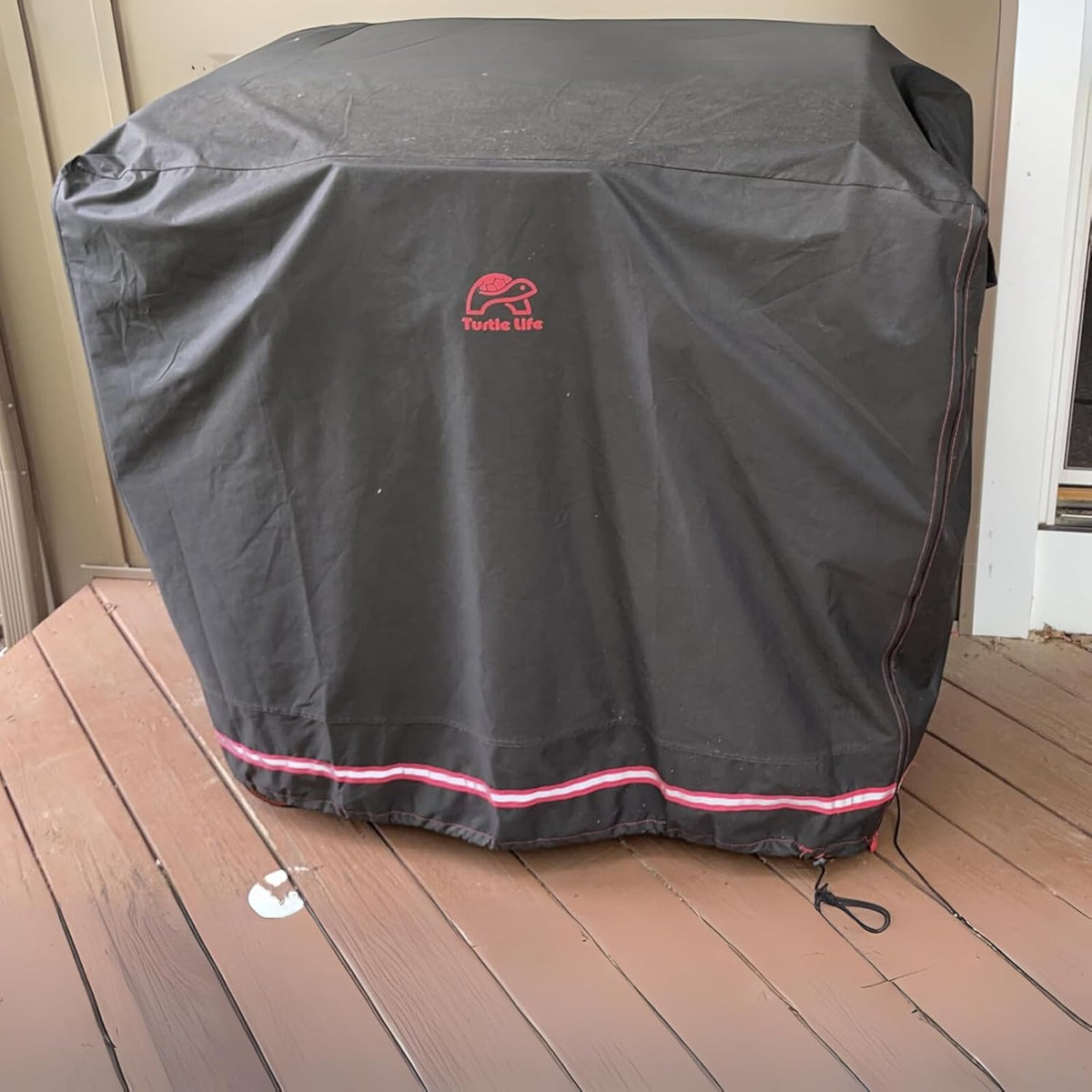 BBQ Grill Cover, 46 Inch Heavy Duty Waterproof Barbecue Gas Grill Covers for Flat Top Griddle, Anti-Fading Cover for Gas Grill, Black