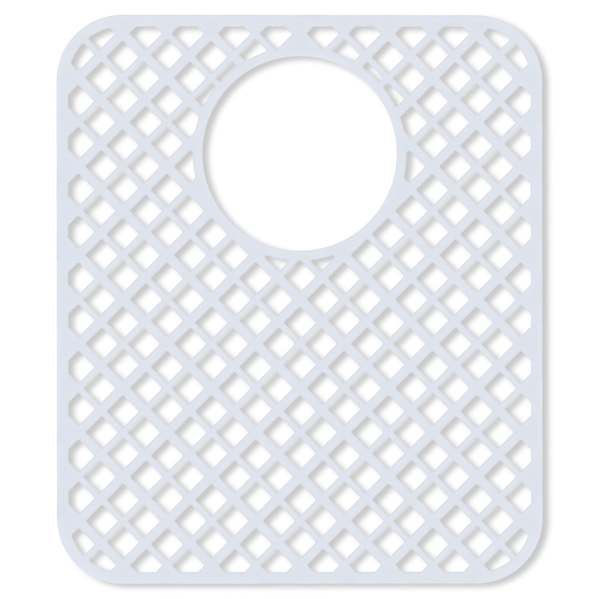 BEHOK 2 Pack Silicone Sink Protectors for Kitchen Sink, Trellis 13x11 White