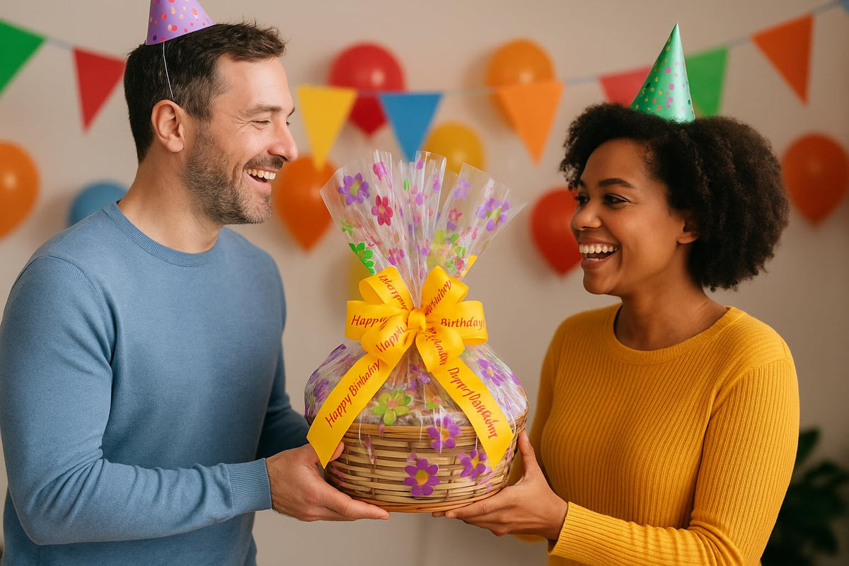Customizable Gift Basket with Chocolates, Cookies, Snacks & Candy - Handcrafted by Mister Gift Basket - Perfect Birthday, Sympathy, Holiday, Thank