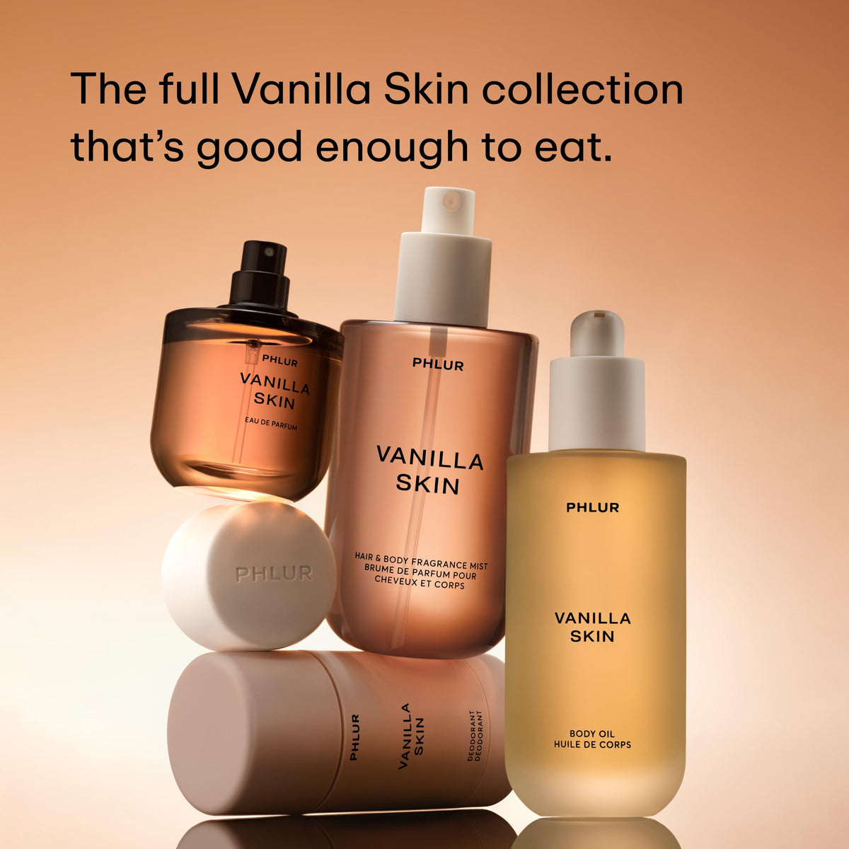 PHLUR Vanilla Skin Body Mist, 3 Fl Oz - Hair and Body Perfume for Women