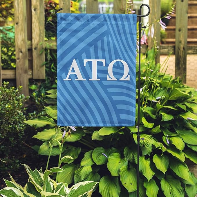 Alpha Tau Omega Licensed Flag Garden 12x19 inches Flag Banner Yard Decor Outdoor Decoration (Alpha Tau Omega #4)