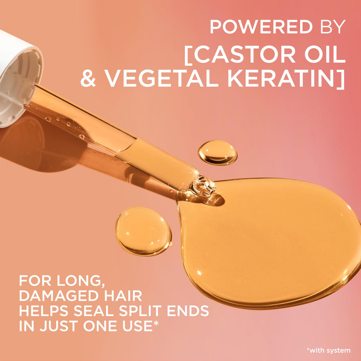 L'Oreal Paris Elvive Dream Lengths Restoring Shampoo With Fine Castor Oil and Vitamins B3 and B5 for Long, Damaged Hair, Visibly Repairs Damage Without Weighdown With System, 28 Fl Ounce