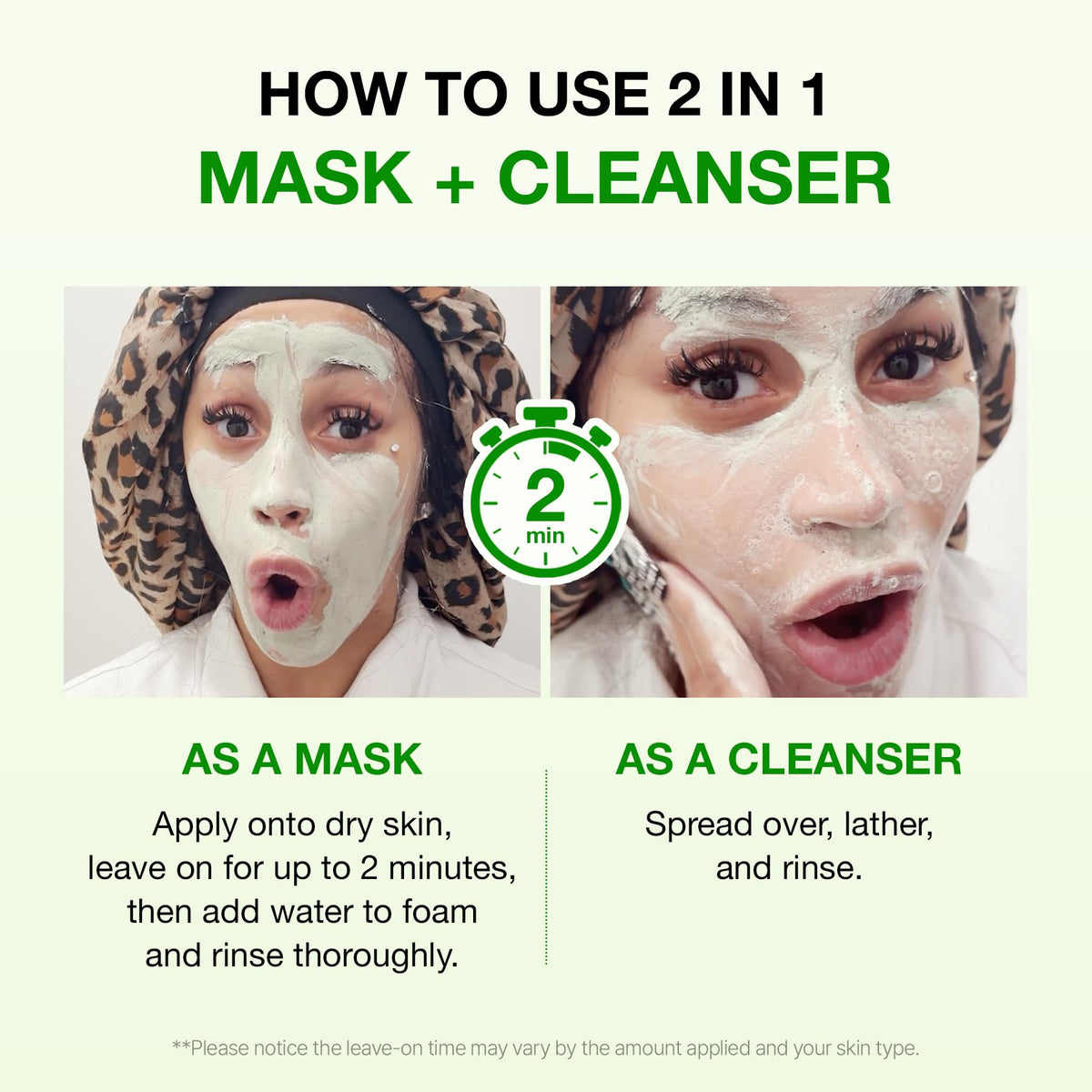 FULLY Green Tomato Pore Clay Mask Cleanser for Deep Cleansing, 4.05 fl oz