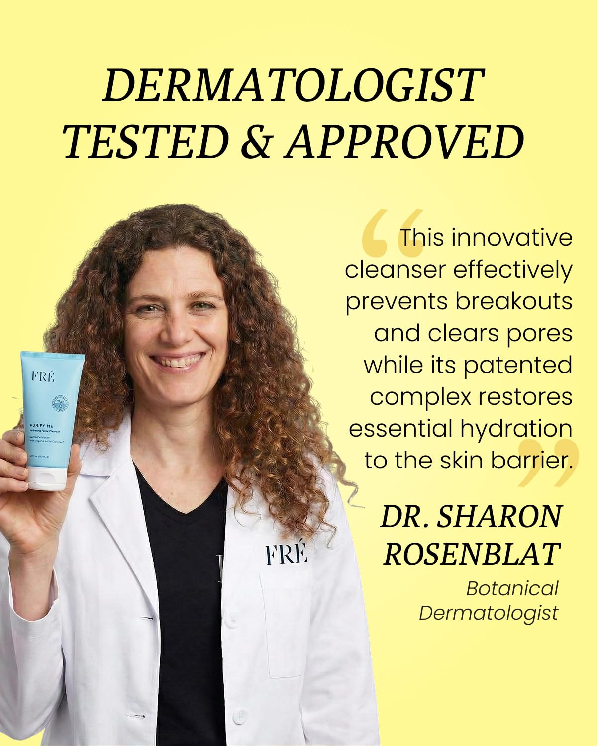 FRÉ PURIFY ME Hydrating Facial Cleanser | Creamy Face Wash | 5.07 fl oz