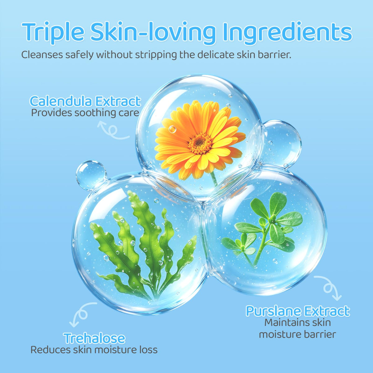 RUNBEN Kids Makeup Remover Cleansing Cream, No-Rinse, 4.23 oz