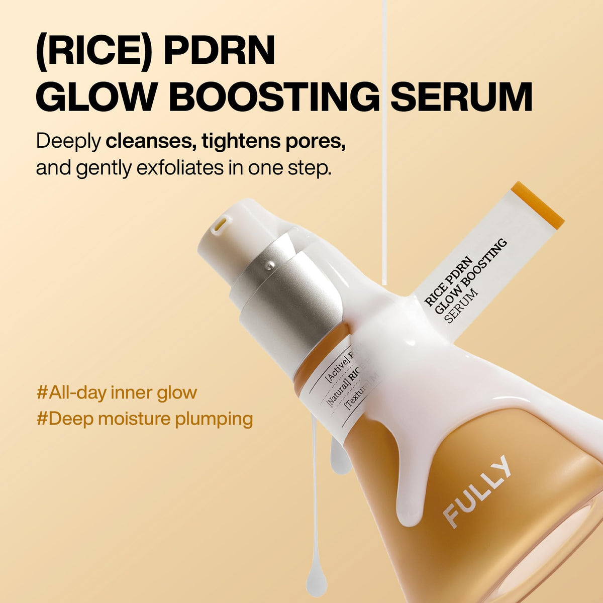 Rice PDRN Radiance Boosting Serum with PDRN and Rice Bran Water 1.69 fl oz
