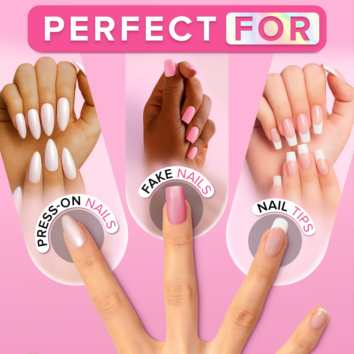 NYK1 Super Strong Nail Glue for Press On Nails, Nail Tips & Acrylics | 8ml