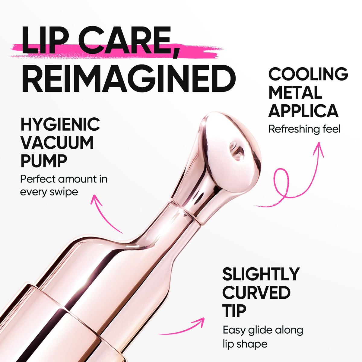 SKINTIFIC Brightening Lip Serum, Hydrating, Plumping & Glossing
