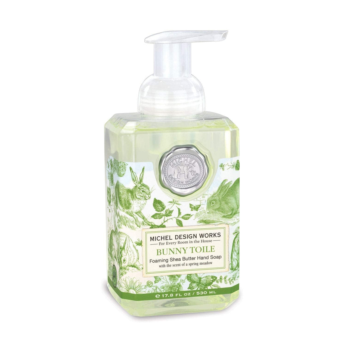 Michel Design Works Foaming Hand Soap, Bunny Toile