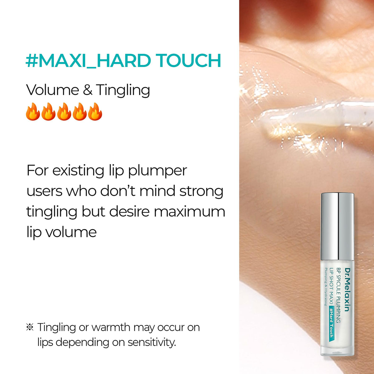 Dr.Melaxin BP Spicule Plumping Lip Shot Maxi – Microneedle Lip Plumper for Fuller Lips & Smooth Texture, Hyaluronic Acid & Peptides for Volume & Fine Line Care, Korean Lip Treatment