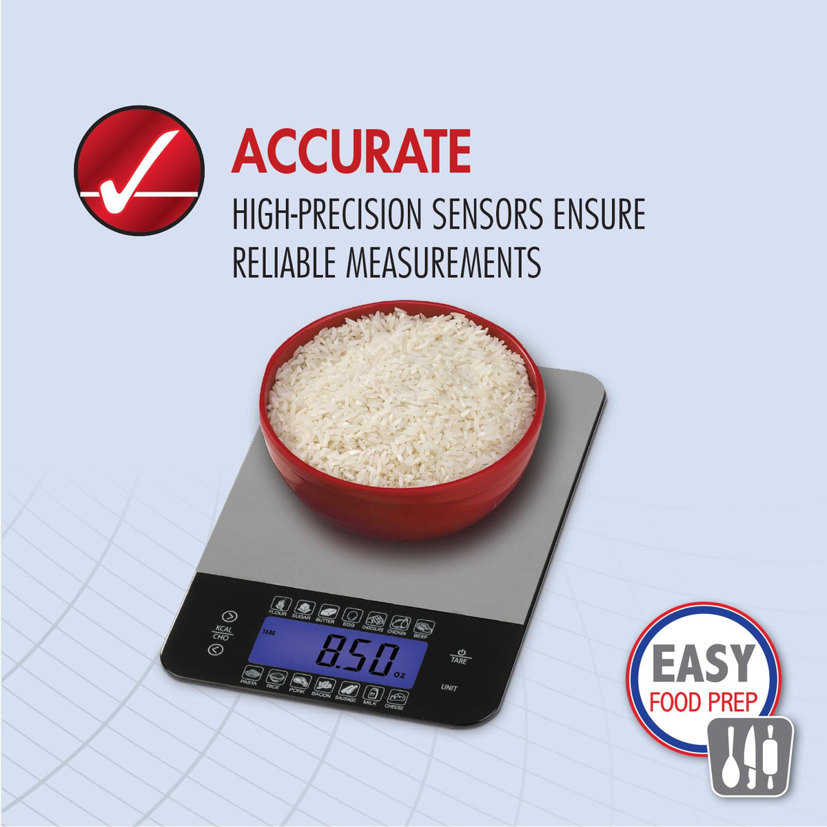 SmartHeart Premium Stainless Steel Digital Food Scale