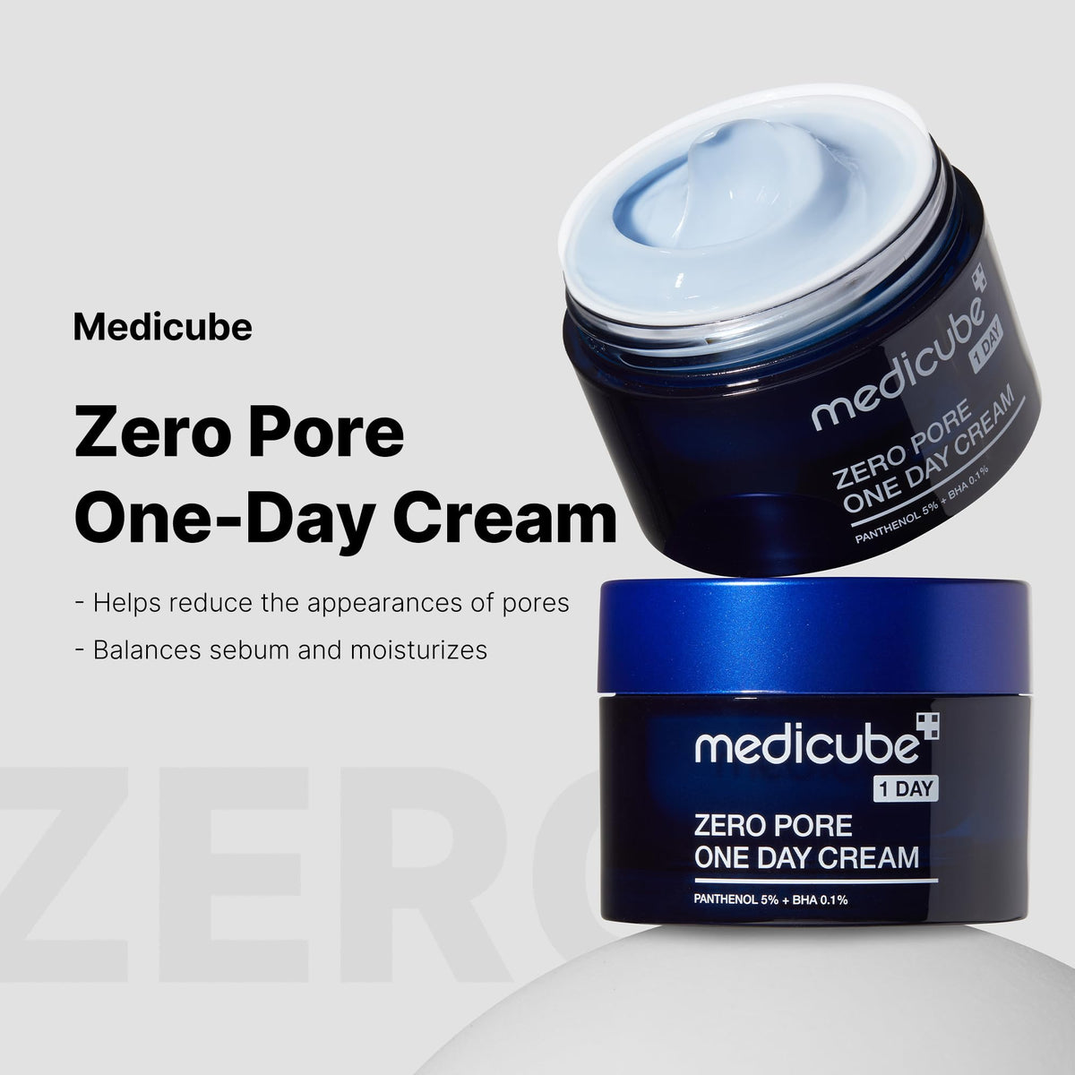 medicube Zero Pore One-Day Cream - Moisturizer for Pore & Oily Skin