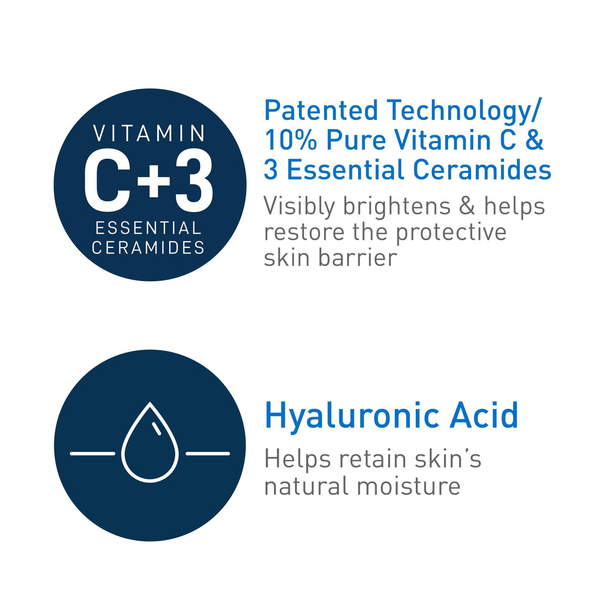 CeraVe Skin Brightening Vitamin C Serum for Face with Hyaluronic Acid, 1oz
