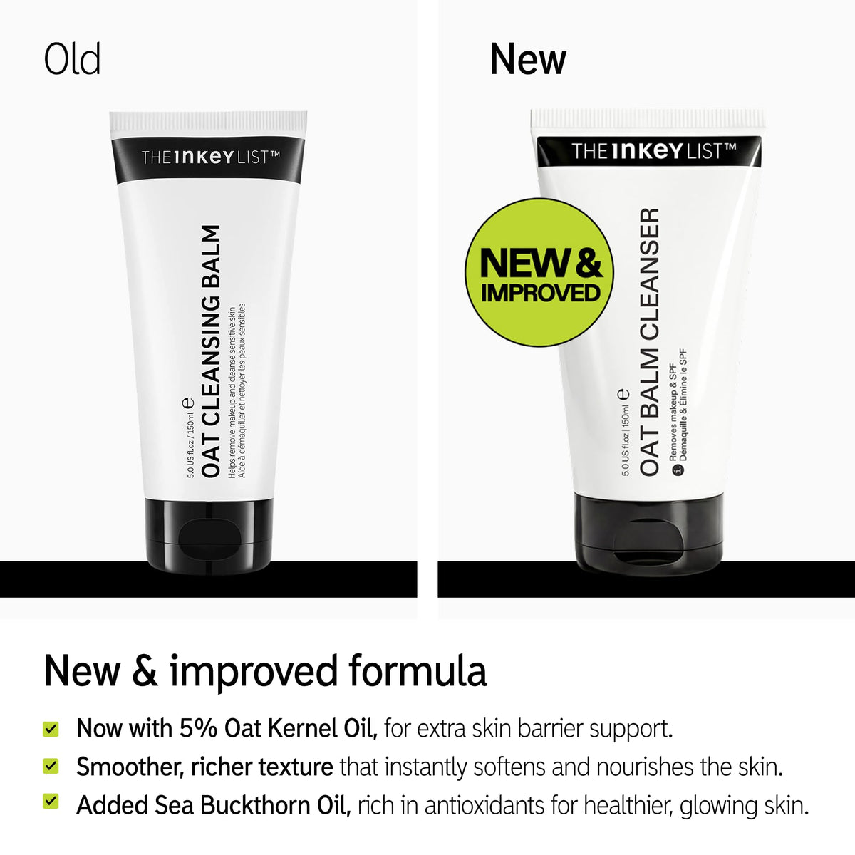 The INKEY List Oat Cleansing Balm 5 fl oz - New & Improved Formula