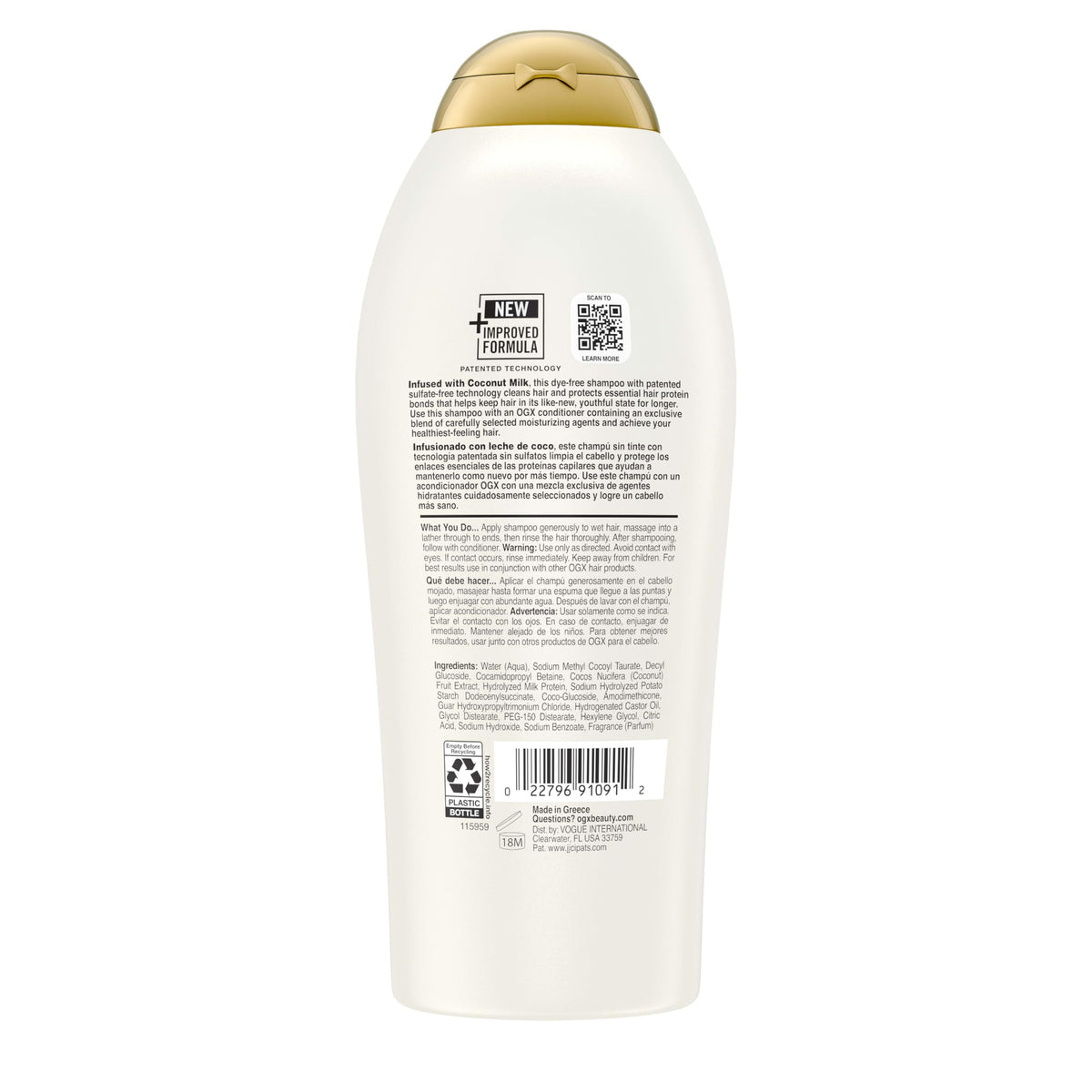 OGX Nourishing + Coconut Milk Shampoo, 25.4 fl. oz